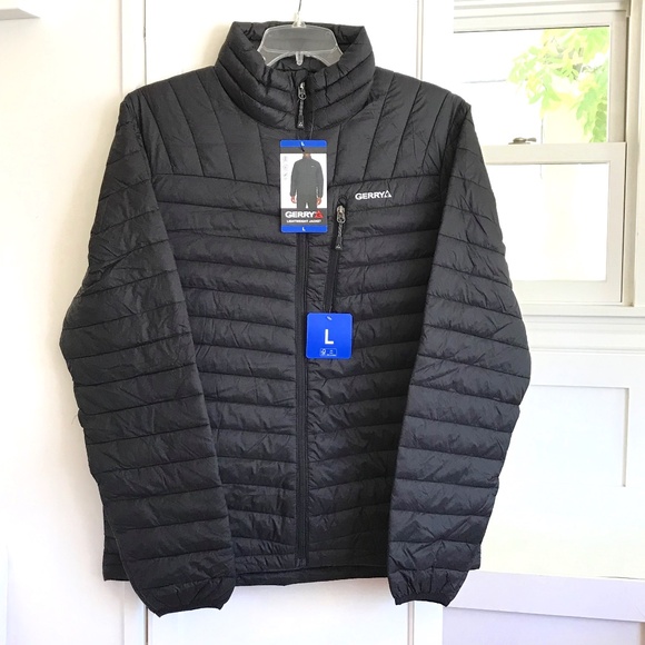 COPY - GERRY Lightweight Puffer Jacket NWT Black Men’s Size Large/tag’s removed - Picture 1 of 16